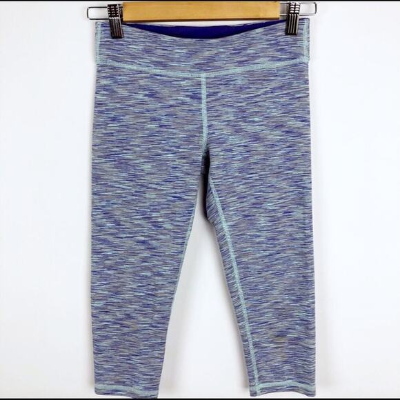 Ivivva Lululemon Lavender Blue Capri Leggings 14 - Picture 1 of 16